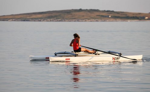 XCAT rowing catamaran with RowMotion®