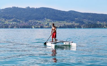 Catamaran as SUP platform